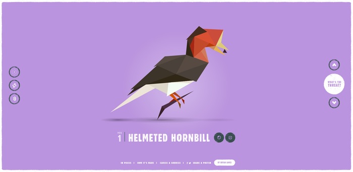 Screenshot of In Pieces website