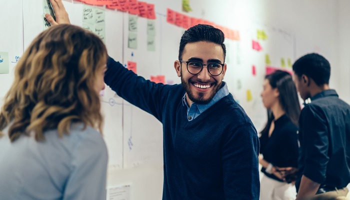 Employees using SCRUM methodology