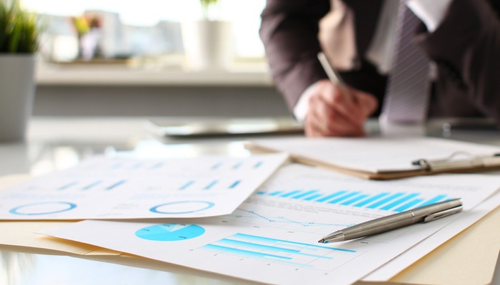 Person working on business plan