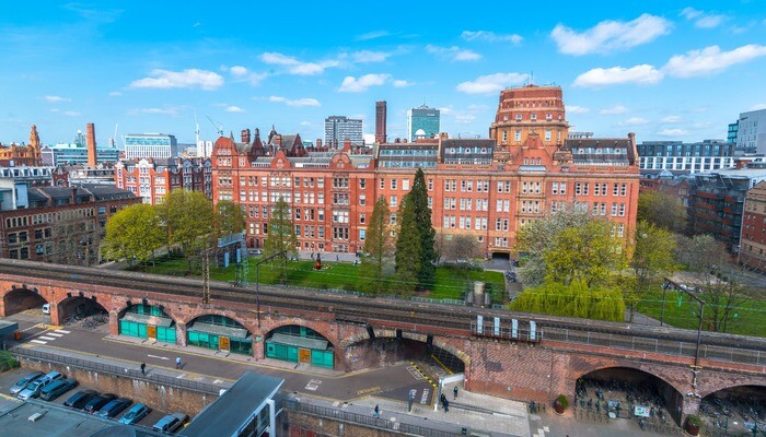 Exterior shot of University of Manchester buildings